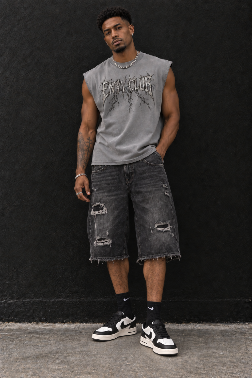 Voltage French Terry Boxy Tank