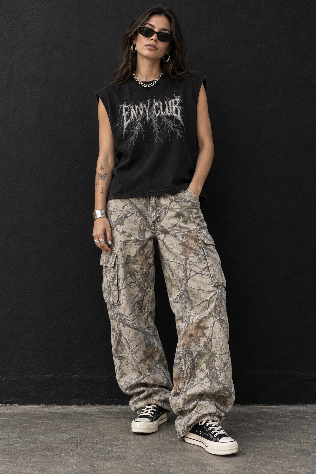 Voltage French Terry Boxy Tank